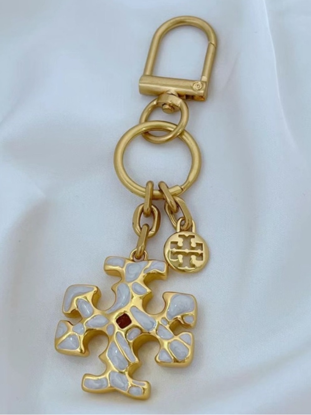 Tory Burch keychain charm
